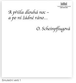 smuteční písně pro tatínka|verše 